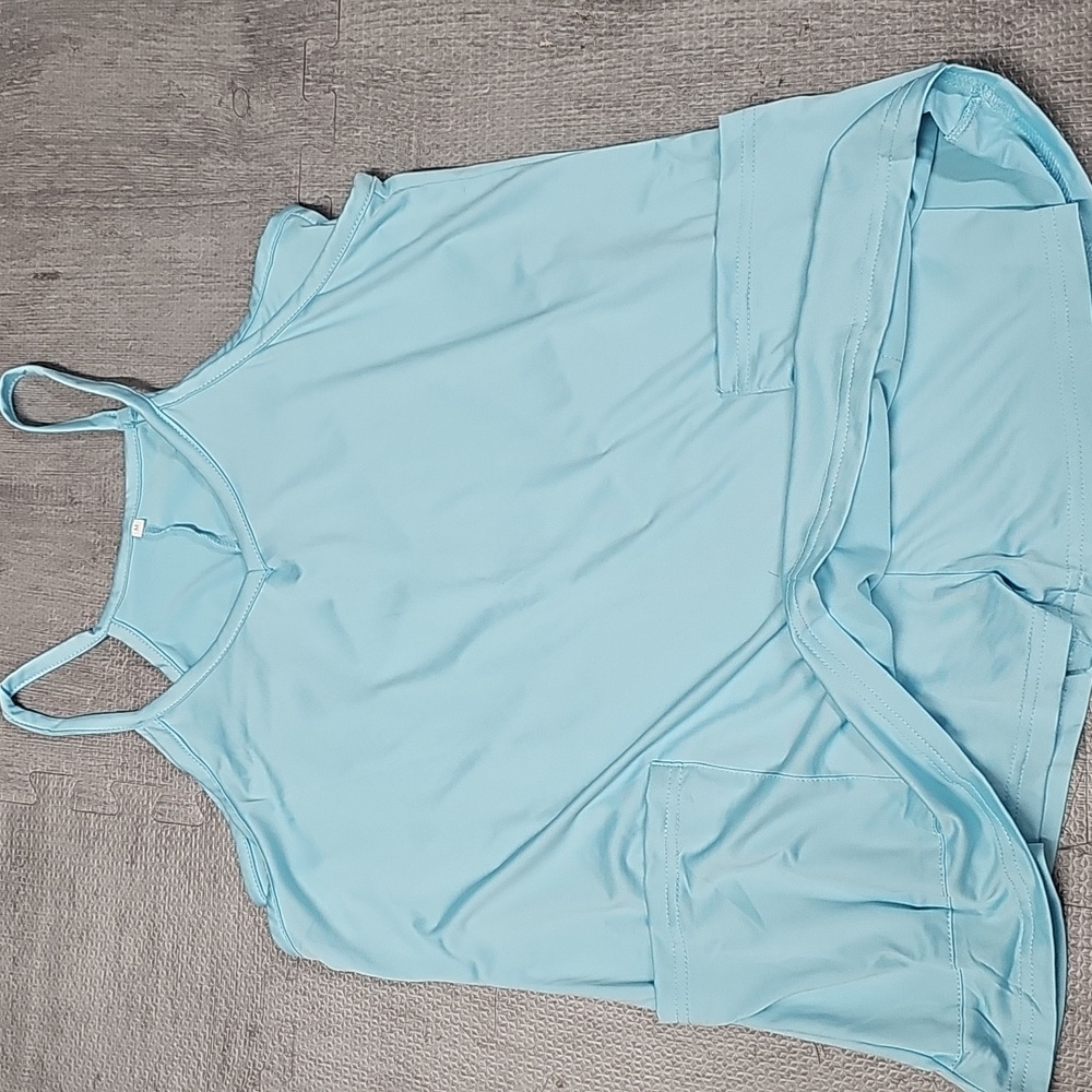 Light Blue Sleeveless Romper